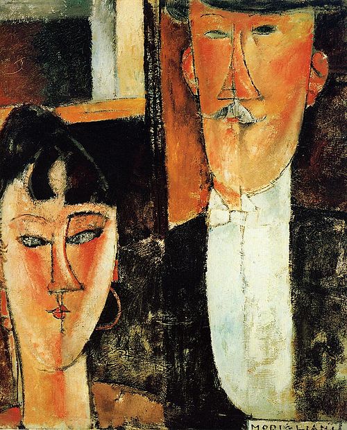 Bride and groom, 1915, Amedeo Modigliani