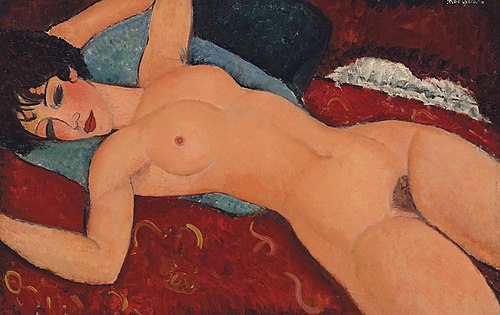 Nu couché, 1917, Amedeo Modigliani