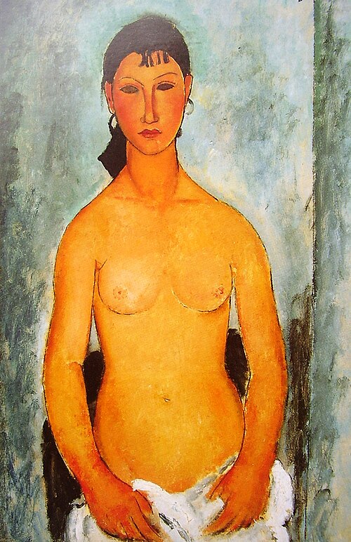Nu debout (Elvira), 1918, Amedeo Modigliani