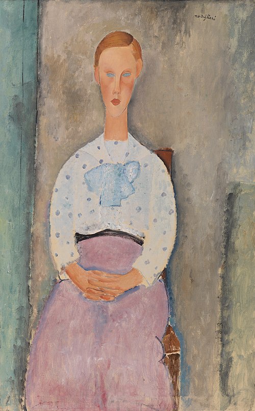 Girl with a Polka-Dot Blouse, 1919, Amedeo Modigliani