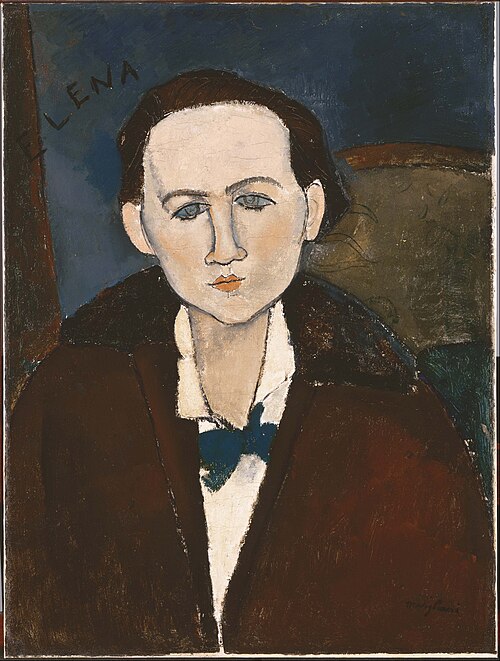 Portrait of Elena Pavlowski, 1917, Amedeo Modigliani