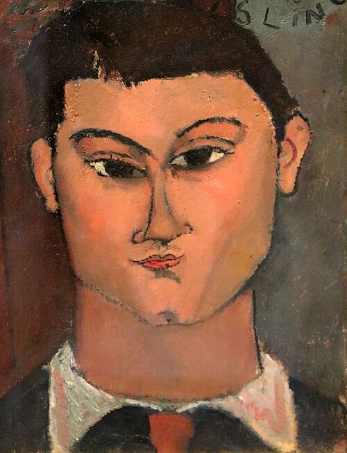 Portrait of Moise Kiesling, 1915, Amedeo Modigliani