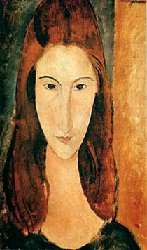 Frontal portrait of Jeanne Hébuterne, 1918, Amedeo Modigliani
