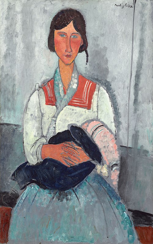 Gypsy Woman with Baby, 1919, Amedeo Modigliani