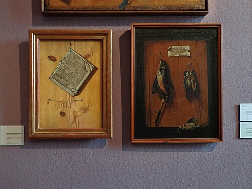 Trompe-l'oeil au messager boiteux, 1763, Mathias Dominique Jehl