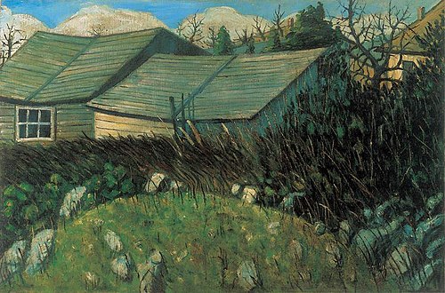Backyard, 1911, István Nagy