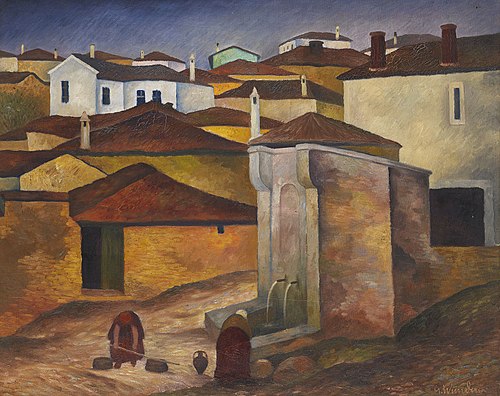 Brunnen in Veles (Mazedonien), 1919, Gustav Wunderwald