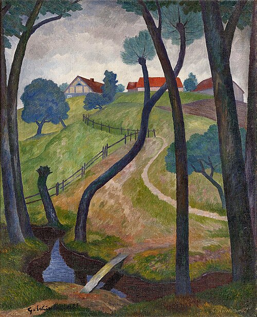 East Prussian landscape, 1923, Gustav Wunderwald