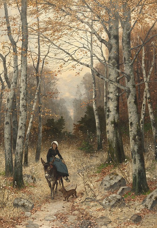 Die einsame Reiterin, 1898, Hubert Salentin