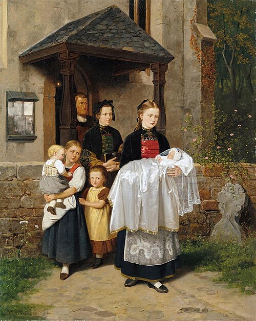 Nach der Taufe, 1869, Hubert Salentin
