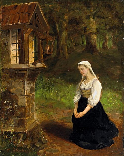 Betendes Mädchen, 1871, Hubert Salentin