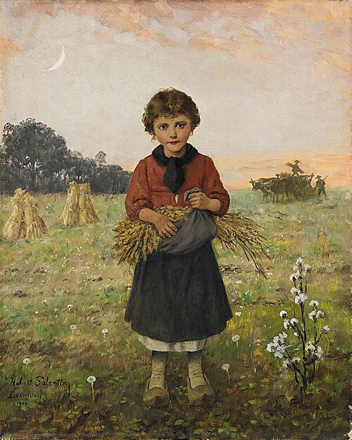 Kleine Ährenleserin, 1904, Hubert Salentin