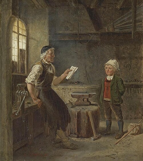 Der neue Schmiedelehrling, 1861, Hubert Salentin
