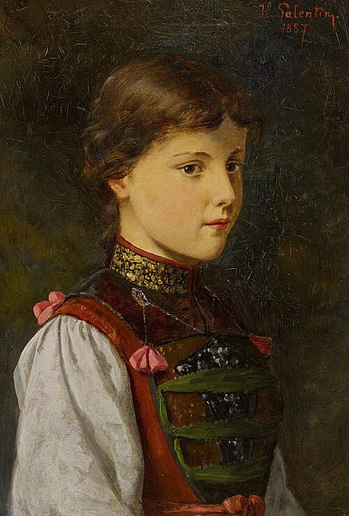 Black Forest Girl, 1887, Hubert Salentin