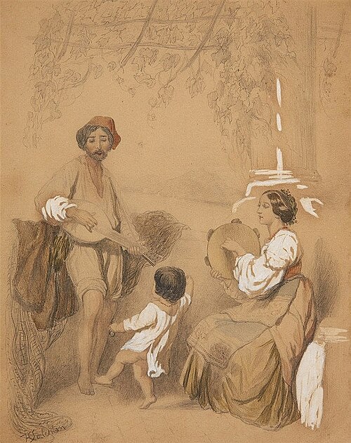 Italienische Familie, , Hubert Salentin