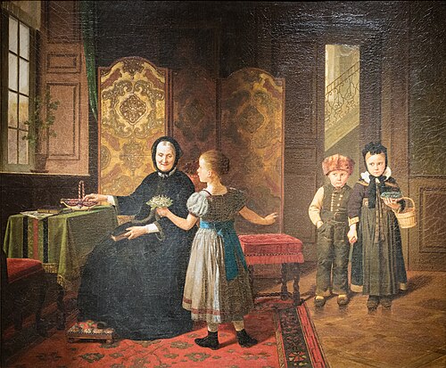 Großmutters Geburtstag, 1869, Hubert Salentin