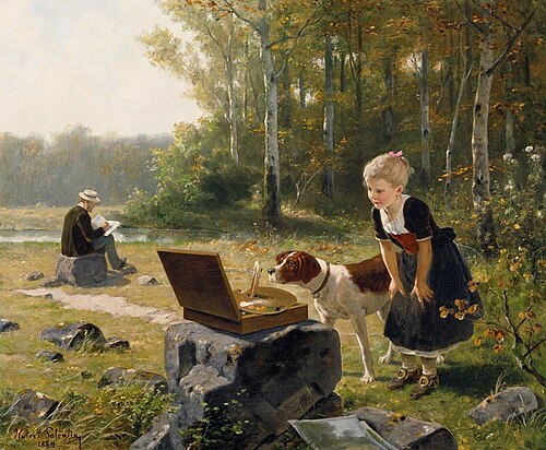 Die Kunstfreunde, 1884, Hubert Salentin