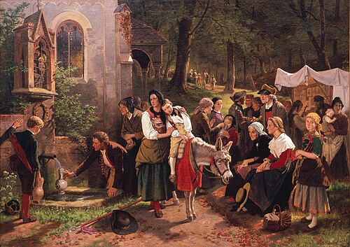 Wallfahrer, 1866, Hubert Salentin