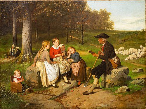 Der erzählende Schäfer, 1870, Hubert Salentin
