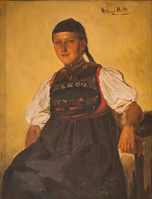 Das Schwarzwaldmädchen Helene Matt, 1853, Hubert Salentin