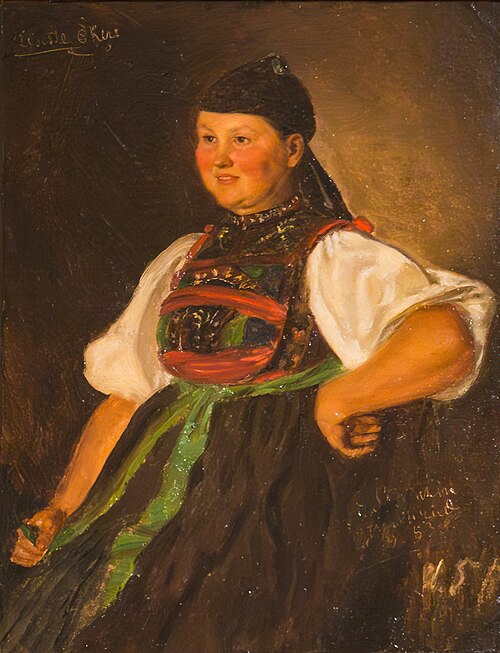 Die Schwarzwälderin Lisette Ekert, 1853, Hubert Salentin