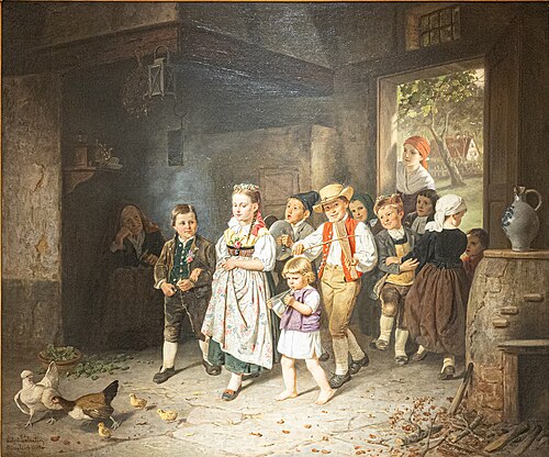 Der Kinderbrautzug, 1864, Hubert Salentin