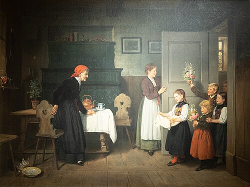 Gratulanten, 1874, Hubert Salentin