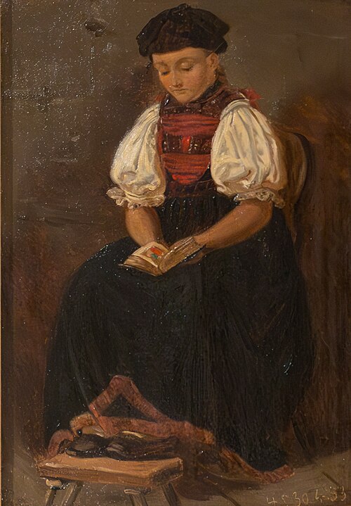 Junge Schwarzwälderin, 1853, Hubert Salentin