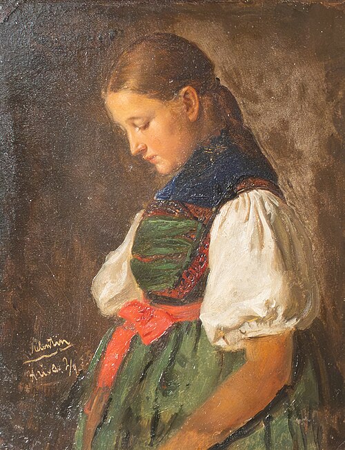 Das Schwarzwaldmädchen Louise Booz, 1853, Hubert Salentin