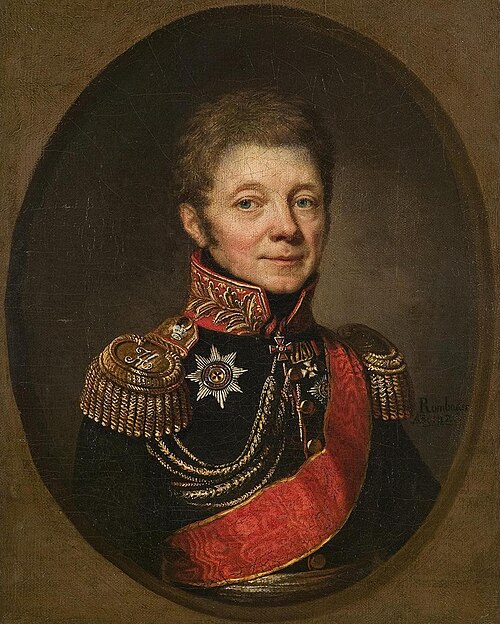 Portrait of P.Ushakov, 1825, János Rombauer