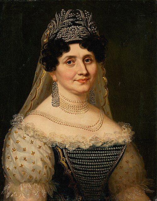 Portrait of Countess Barkóczy, 1820, János Rombauer
