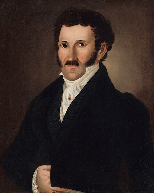 Portrét mladého muža - p. Maléter, 1826, János Rombauer