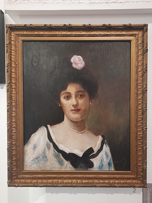 Lady With a Rose, 1907, Khalil Saleeby
