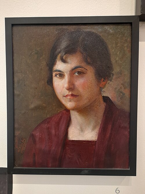 The Artist's Cousin, 1920, Khalil Saleeby