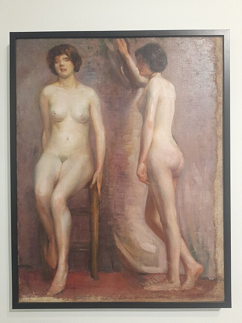 Two Maidens, 1914, Khalil Saleeby