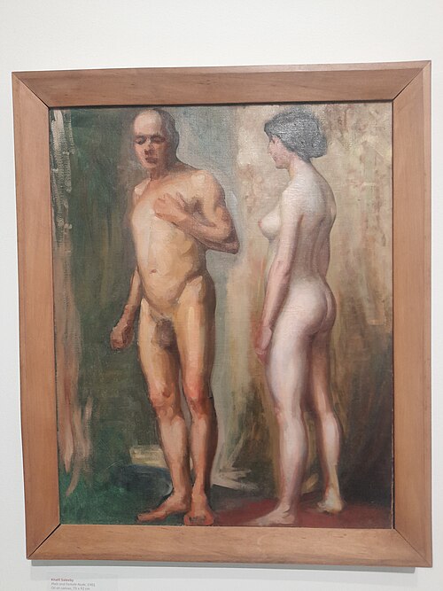 Male and Female Nude, 1901, Khalil Saleeby