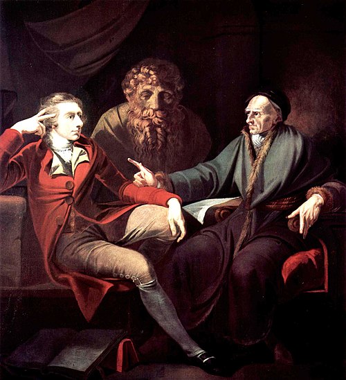 Le Peintre en conversation avec Johann Jakob Bodmer, 1780, Johann Heinrich Füssli