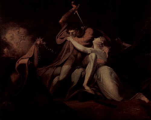 Parcival befreit Belisane von den Zaubereien des Urma, 1783, Johann Heinrich Füssli