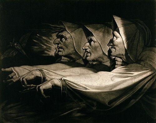 Macbeth, Shakespeare: the three weird sisters, , Johann Heinrich Füssli