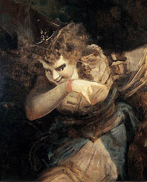 Mistress Page in 'The Merry Wives of Windsor' by William Shakespeare, 1790, Johann Heinrich Füssli