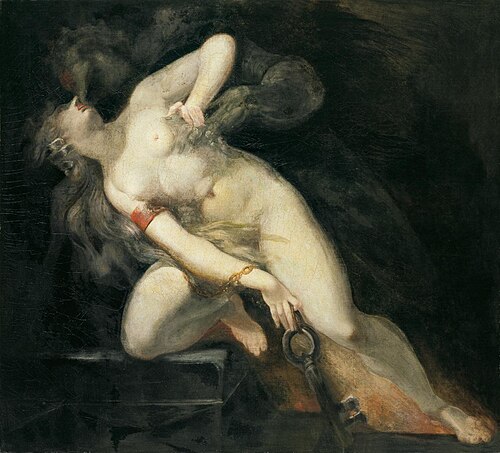 Die Sünde, vom Tode verfolgt, 1795, Johann Heinrich Füssli
