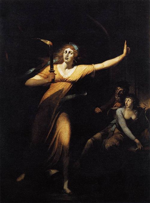 Lady Macbeth somnambule, 1781, Johann Heinrich Füssli