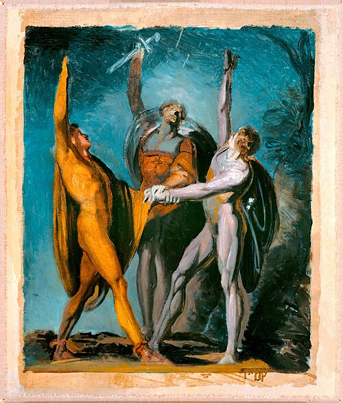 Sketch for "Oath on the Rütli," Female Figure (verso), 1779, Johann Heinrich Füssli