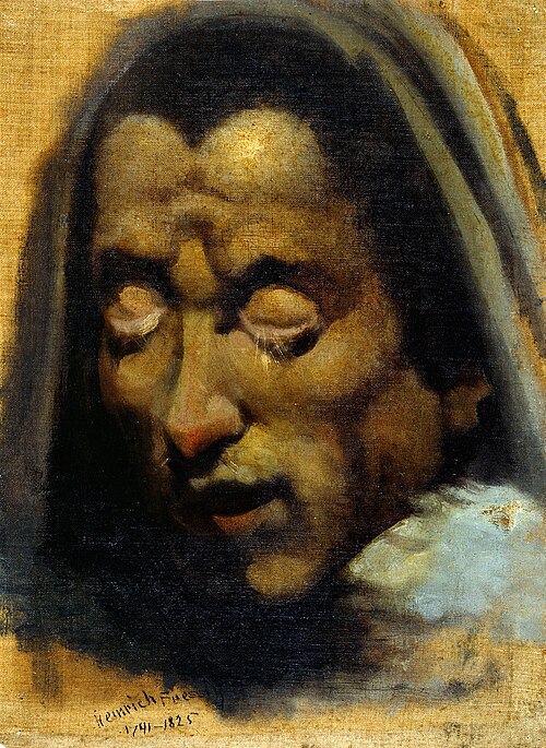 Head of a Damned Soul from Dante's "Inferno," (verso), 1774, Johann Heinrich Füssli