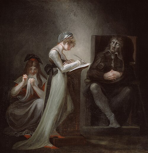 Milton Dictating to His Daughter, 1793, Johann Heinrich Füssli