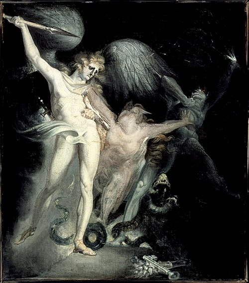Satan and Death with Sin Intervening, 1799, Johann Heinrich Füssli