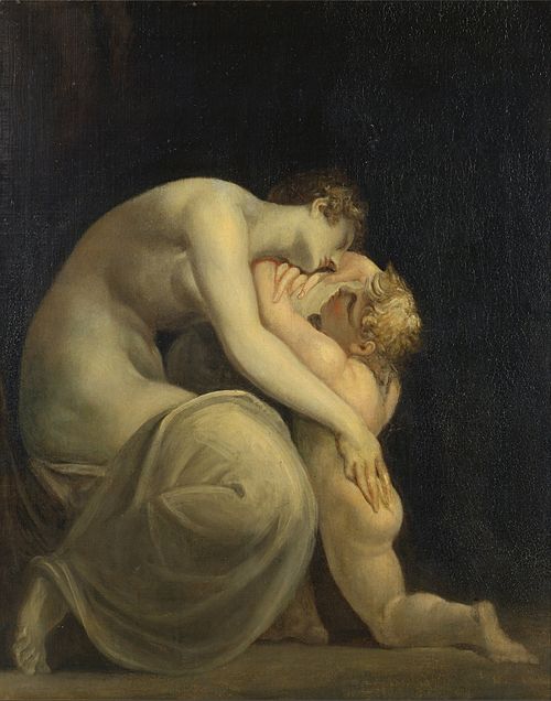 Tekemessa and Eurysake, 1805, Johann Heinrich Füssli