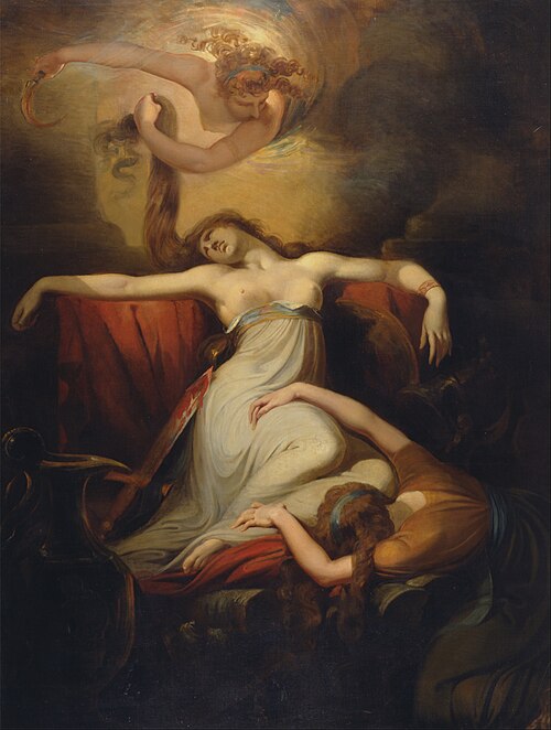 La Mort de Didon, 1781, Johann Heinrich Füssli