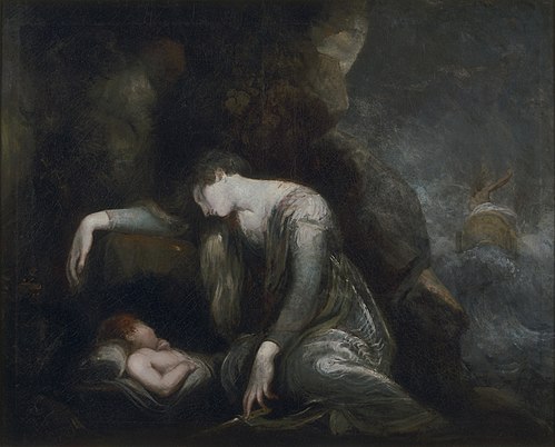 Danaë and Perseus on Seriphos (?), 1787, Johann Heinrich Füssli