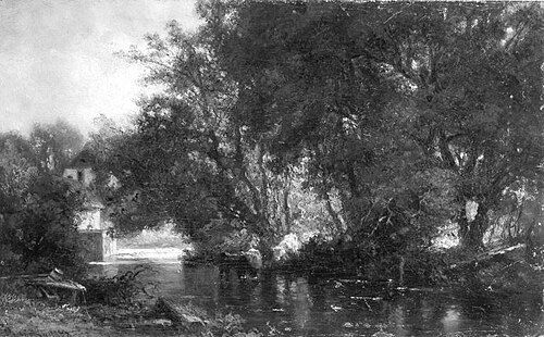 Mühle am Wasser, 1872, Dietrich Langko